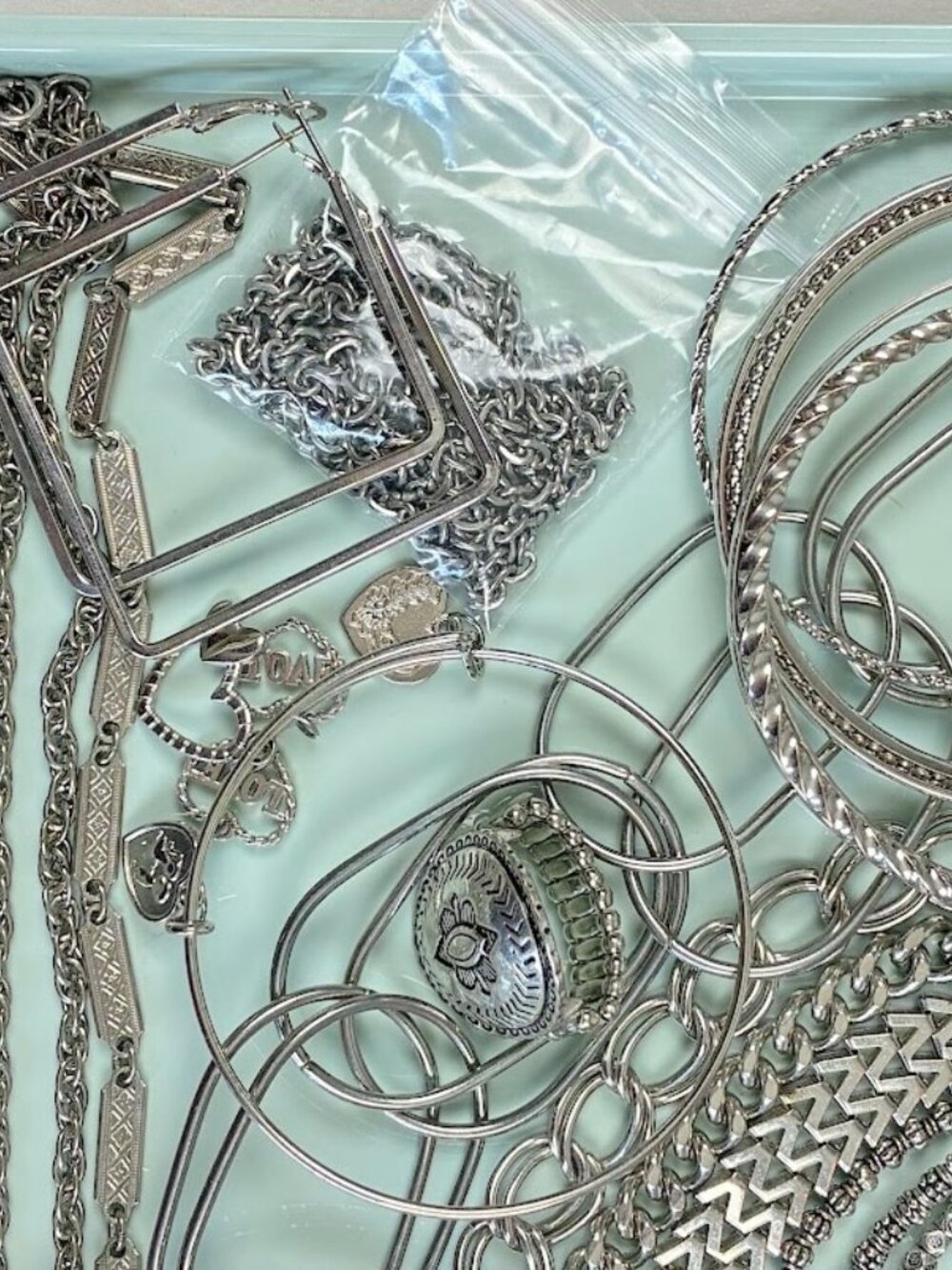 Jewelry Lot Silver Tone Wearable Costume Craft Gift Favor Prize 35 Pcs. Fun Mix - Picture 8 of 9